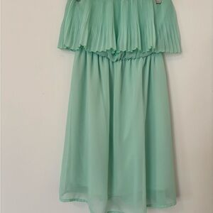 Everly Light Green A-Line Skirt
